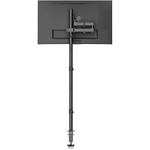 Bracwiser Monitor Mount Single Fully Adjustable Arm Monitor Arm Fits One Screen 13-32 inch 22lbs for Computer Screen 13 15 17 19 20 22 23 24 26 27 30 32 inch VESA 75 100 MD71221