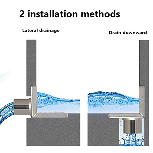 Drain latéral de même couche horizontal SUS304 pour évacuation mur - 8
