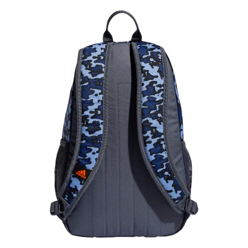 adidas Mochila jovem criadora para meninos e meninas, Mochila Young Creator, Fluxo desfocado/cinza ô