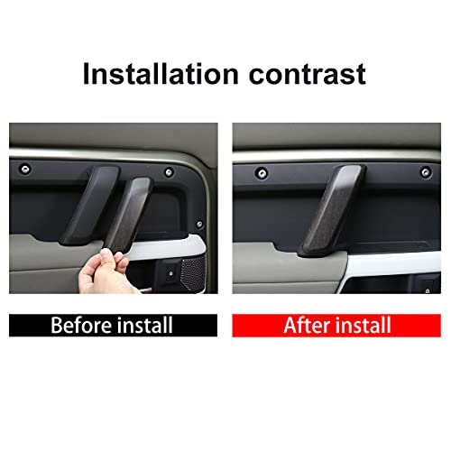 Panel manijas interiores de puertas en ABS cromado para Defender 110 y 90 3