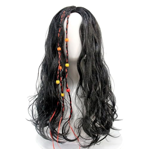 Perruque pirate noire dreadlocks pour éviter les coiffures complexes à Halloween - 7
