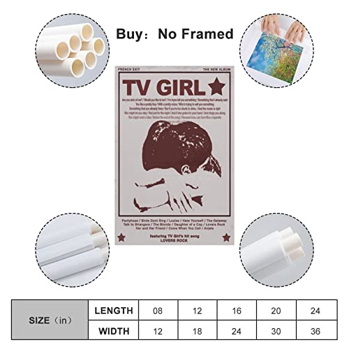 Bichi Tv Girl Vintage Poster Music Posters Canvas Art Poster And Wall Art Picture Print Modern Family Bedroom Decor Posters 12X18Inch(30X45Cm) #TOP1