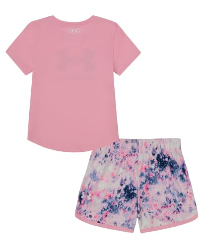 Image of Under Armour Girl's 2-Piece T-Shirt and Shorts Set, Outdoor Collection