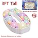 3FT Mosaic Balloon Frame Number 0 Pre-Cut Kit Thick Foam Board Decoration for Birthdays Anniversary Baby Shower