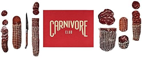 Carnivore Club Gift Box (Gourmet Food Gift) - Food Basket - Comes in a Premium Gift Box โ 4 to 6 Artisan Cured Meats - Great with Crackers & Cheese & Wine