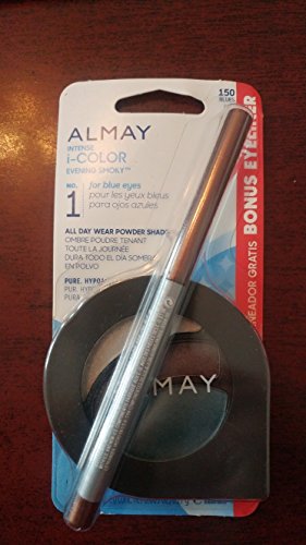 Almay Intense i-Color Evening Smoky for Blue Eyes 150 All Day Wear Powder Shadow & Bonus Eyeliner