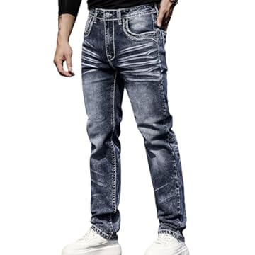 jeans with embroidery men