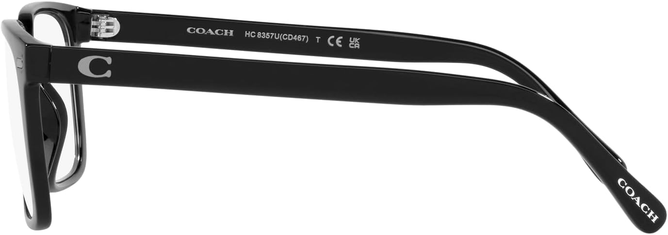 COACH mens Hc8357u Universal Fit Rectangular Prescription Eyewear Frames