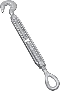 National Hardware Stanley N177-527 3272BC Hook/Eye Turnbuckle in Galvanized Steel, 5/8" x 9", 5/8 Inches x 9 Inches