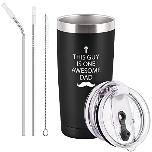 Best Deal 🛒 This Guy Is One Awesome Dad Travel Tumbler Best Dad Tumbler Funny Birthday Christmas Gifts for Dad Grandpa Husband Men Father's Day, 20 Oz Insulated Stainless Steel Tumbler, Black Best Quality 🔥 This Guy Is One Awesome Dad Travel Tumbler Best Dad Tumbler Funny Birthday Christmas Gifts for Dad Grandpa Husband Men Father's Day, 20 Oz Insulated Stainless Steel Tumbler, Black