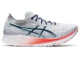 ASICS Men's Magic Speed Running Shoes, 10.5, Glacier Grey/Thunder Blue