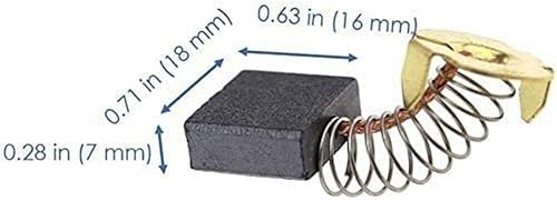 Miniatura 2 de 4 cepillos de carbono CB204, repuesto para Makita CB-204, CB-203, CB202, 191944-6, 191953-5, 191957-7, 181051-3, 643200-5
