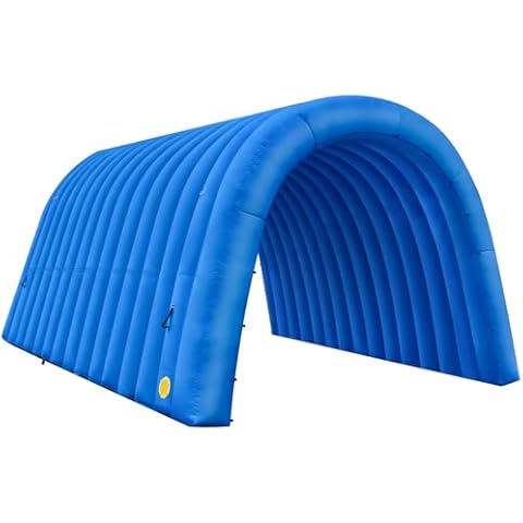 OZIS 16FT Inflatable Tunnel Sports Tunnel Entrance with Installed Blower Inflatable Tunnel Tent for Business Advertising Event Exhibition Promotion,Street,Shop,Supermarket,School(Blue, 16x10x10ft) Cover