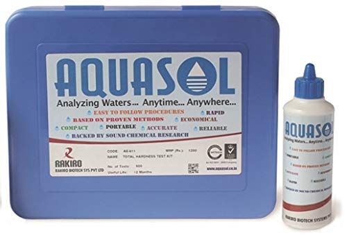 AQUASOL Total Hardness Test Kit (1-100 mg/l) (500 Tests), Aqua