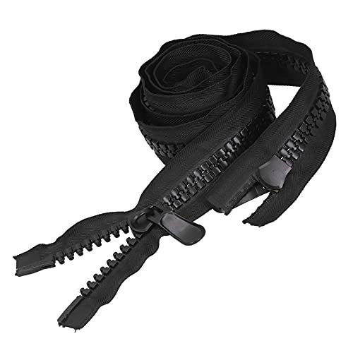 Two Way Separating Jacket Zipper, Hard Plastic Polyester Super Large Open Zipper for DIY Sewing Tailor Crafts Bags Tents (366cm)