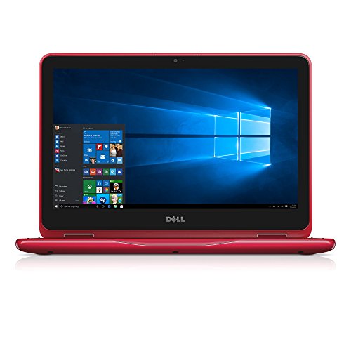 Dell i3168-0027RED 11.6' HD 2-in-1 Laptop (Intel Celeron, 2GB, 32 GB...