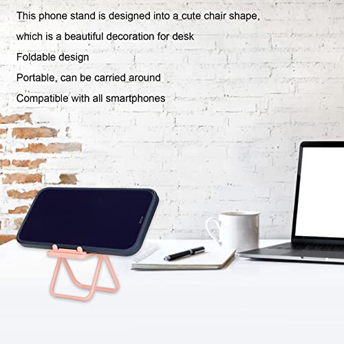 Yemirth Mini Chair Phone Holder Chair Cell Shape Cellphone Stand Cute Phone Holder Foldable Folding Adjustable Phone Stand For Desk Funny Mobile Phone Desktop Tablet Office Home(A1) #TOP4