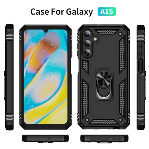 Coque Samsung A15 protection militaire robuste avec anneau intégré - 2