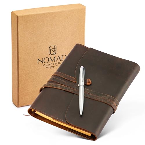 Premium Leather Journal for Men Women - Refillable Leather...