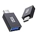 YOSH USB C Adapter OTG [2 Stücke], wandelt USB-C Buchse in USB-A weiblich, nutzt USB-OTG-Technologie, Kompatibel mit MacBook Pro, MacBook Air, iPad Pro, Pixelbook, XPS, Galaxy und mehr