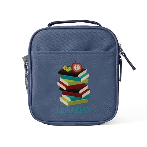 CafePress Librarian Cute Bookworm Lunchbox Reusable Lunch Box