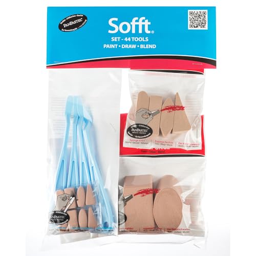 PanPastel Colorfin Sofft Tools Combination Set 44pcs, 44 Count (Pack of 1)