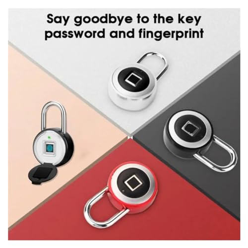 Cadenas d'empreintes digitales noir et serrure de protection Bluetooth - 3