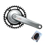 rennrad kurbel 4 kant 38 Zähne, Stahl-Kettenblatt, Gehäusebreite: 68 mm, Kettenlinie: 44 mm