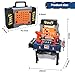 MUGEYMYD Kids Tool Bench Set with Electric Drill and Realistic Tool, Pretend Play Construction Workbench Toys for Toddlers, Build a Kids Tool Workshop Set for Boys and Girls, Ages 3-8.