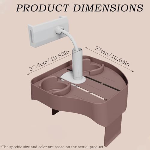 WSNDM Hot Tub Seitenschalen, 27.5* 27*8cm 3-In-1 Verstellbares Tisch Tablett Mit Getränkehalter Und Handyhalter, Hält Getränke Und Telefone Für Entspannte Zeiten, Multifunktionaler Pool Zubehör