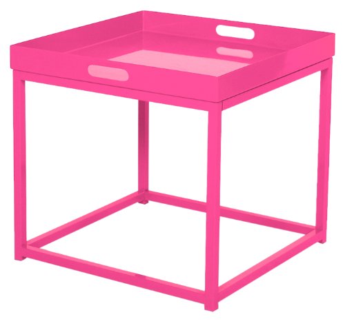 Preisvergleich Produktbild ABC home Tabletttisch, skandinavischer Stil, Rot