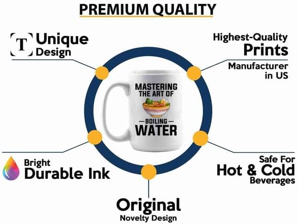 Ramen Coffee Mug 15oz White -Mastering the art - Food Lovers chicken pumpkin vegan pantry spicy noodles image 3