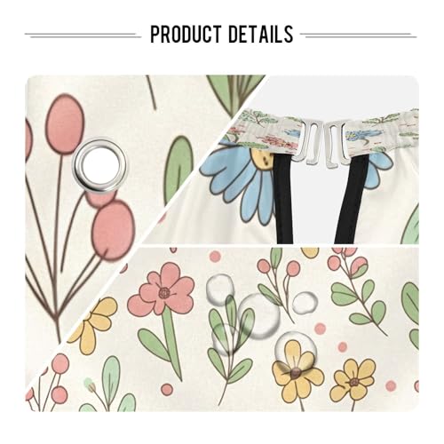 Capa para corte de cabello impermeable Wildflowers Blossoms, profesional para barbería y salón con cierre ajustable de broche para estilismo y peluquería miniatura 4