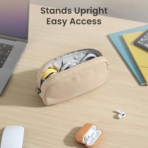Image of Tomtoc Light-T12 Electronic Organizer Accessory Pouch Natural (1L), Sand