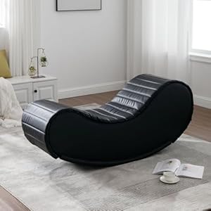 DLPIN Yoga Chaise Lounge for Couples,Indoor Yoga Couch Great for Stretching, Relaxation, Exercise & More,Decompression Chair for Living Room Bed Room (Black)