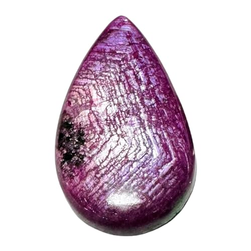 Pierre précieuse rubis zoïsite poire 43x23mm cabochon vrac pour bague et collier