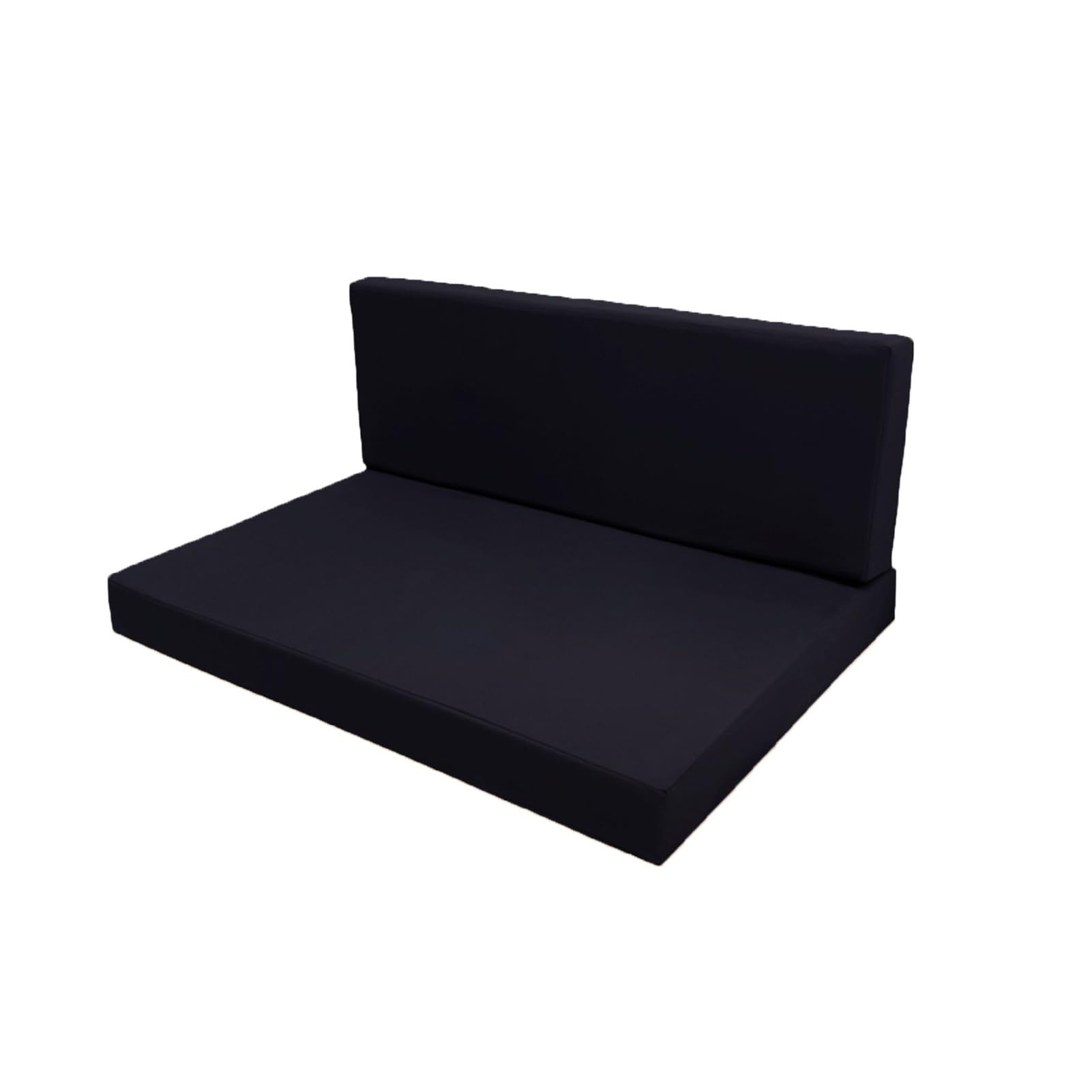 2-Sitzer-Palettenkissen für Den Außenbereich, 120 X 80 X 12 cm, Strapazierfähiges Polyestergewebe, Schaumstofffüllung, Bequeme Sitz- und Rückenkissen für Terrasse, Deck und Garten