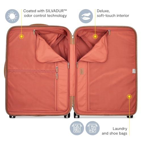 Image of DELSEY PARIS Chatelet Air 2.0 Hardside Luggage with Spinner Wheels, Chocolate Brown, 3 Piece Set, (19 /24 /28)