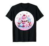 Monde des bonbons avec des bonbons et des gâteaux T-Shirt