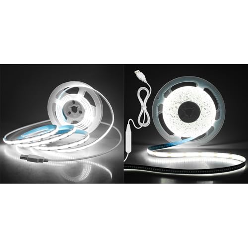 Tira de LED USB COB 13.12 ft Blanco frío 5V miniatura 1