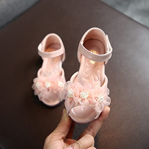 IWIHMIV Girls Sandals Low Heels Dress Pump Ankle Strap Open Toe Girl Wedding Party Shoes Princess Dress Up Shoes for Girls2