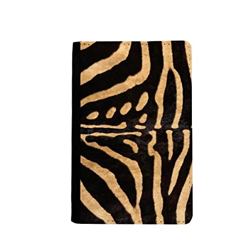 Protège passeport motif plume zèbre et étui portefeuille de voyage