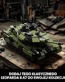 Nifeliz Leopard II czołg A7, czołg wojskowy z II wojny światowej, zestaw klocków, model kolekcjonerski, model armii, idealny prezent dla entuzjastów wojskowych (2068 szt., NF10269)