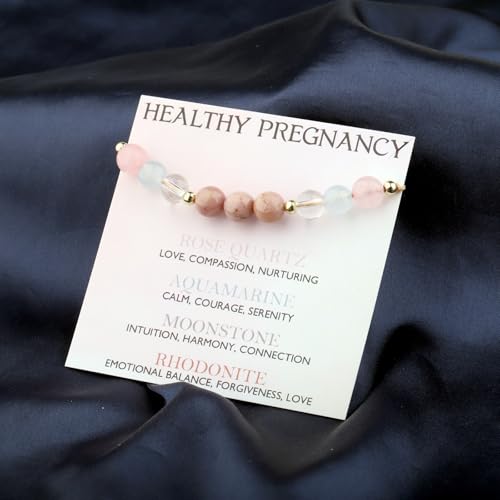 Pregnancy Mom Crystal Bracelet Mom To Be Pregnancy Support Gift Fertility Crystals Jewelry Spiritual Bracelet4