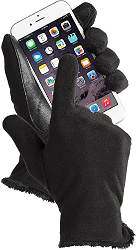 Isotoner Womens Stretch Fleece Glove - Microluxe Black One Size #TOP1