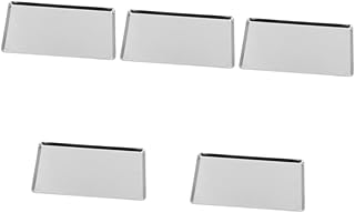 Luxshiny Recipientes De Comida De Aço Inoxidável 5 Peças Assadeiras De Bolo Bandejas De Metal Para Servir Sushi Bandeja De Chá De Aço Inoxidável Bandeja Retangular De Chá Bandeja