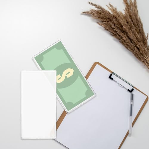 Estuche plástico para billetes 8 piezas transparente miniatura 3