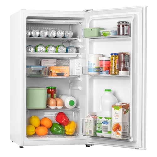 SIA HSTT90WH/E White Freestanding 90L Fridge with Cooler Box, 44.5cm Slimline Larder, Mechanical...