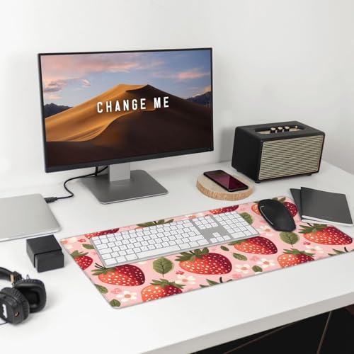 Sous-main de bureau de qualité avec bords cousus et imprimé fleurs vives - 7