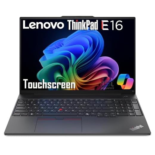 Lenovo ThinkPad E16 Business Laptop (16" FHD+ Display, AMD Ryzen 5 7530U(> Intel i7-1165G7), 16GB RAM, 512GB SSD) Fingerprint, Backlit, 1080p Webcam, WiFi 6, Ethernet, Win 11 Pro w/ AI Copilot, Black